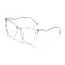 Load image into Gallery viewer, Cat Eye Anti Blue Light Glasses Women Eyewear Frame Optical Glasses Transparent Blue Light Blocking Glasses UV400