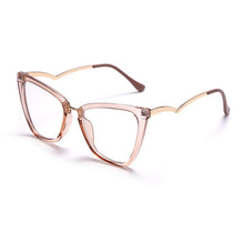 Load image into Gallery viewer, Cat Eye Anti Blue Light Glasses Women Eyewear Frame Optical Glasses Transparent Blue Light Blocking Glasses UV400