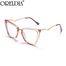 Load image into Gallery viewer, Cat Eye Anti Blue Light Glasses Women Eyewear Frame Optical Glasses Transparent Blue Light Blocking Glasses UV400