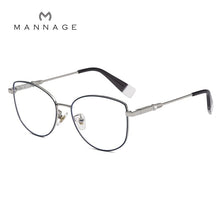 Load image into Gallery viewer, Cat Eye Anti-blue Glasses Frame Women Metal Optical Transparent Eyeglasses Female Male No Degree Eyewear