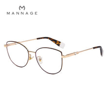Load image into Gallery viewer, Cat Eye Anti-blue Glasses Frame Women Metal Optical Transparent Eyeglasses Female Male No Degree Eyewear