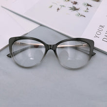 Carica l&#39;immagine nel visualizzatore di Gallery, Occhiali Cat Eye che bloccano la luce blu Woemen TR90 Occhiali da lettura con montatura Occhiali per computer da lavoro Occhiali da vista firmati di marca
