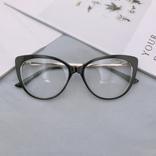 Carica l&#39;immagine nel visualizzatore di Gallery, Occhiali Cat Eye che bloccano la luce blu Woemen TR90 Occhiali da lettura con montatura Occhiali per computer da lavoro Occhiali da vista firmati di marca