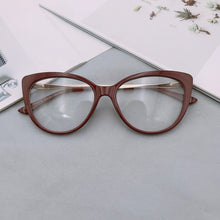 Carica l&#39;immagine nel visualizzatore di Gallery, Occhiali Cat Eye che bloccano la luce blu Woemen TR90 Occhiali da lettura con montatura Occhiali per computer da lavoro Occhiali da vista firmati di marca