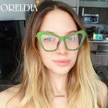 Load image into Gallery viewer, Cat Eye Blue Light Optical Glasses 2023 Glasses Frame Women Men Brand Designer Transparent Lens Eyewear UV400 Unisex