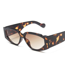 Load image into Gallery viewer, Cat Eye Colorful Sunglasses Women Retro Blue Green Eyewear Shades UV400 Men Trending Leopard Marble Legs Sun Glasses