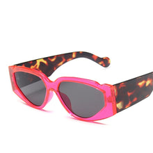 Load image into Gallery viewer, Cat Eye Colorful Sunglasses Women Retro Blue Green Eyewear Shades UV400 Men Trending Leopard Marble Legs Sun Glasses