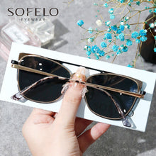 Load image into Gallery viewer, Cat Eye Optical Eyeglasses Frame Ladies 2 In1 Polarized Magnet Clip On Glasses Frame Women Myopia Prescription Frame