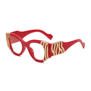 Cat Eye Optical Glasses Women  Metal Sunglasses Vintage Clear Lens Myopia Prescription Glasses Men Unisex Eyewear