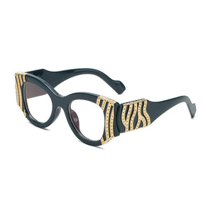 Cat Eye Optical Glasses Women  Metal Sunglasses Vintage Clear Lens Myopia Prescription Glasses Men Unisex Eyewear