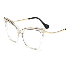 Load image into Gallery viewer, Cat Eye Optical Glasses Women Men Clear Glasses Eyeglasses Frame Vintage Transparent Lens Spectacle Frame Unisex