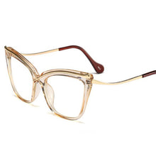 Load image into Gallery viewer, Cat Eye Optical Glasses Women Men Clear Glasses Eyeglasses Frame Vintage Transparent Lens Spectacle Frame Unisex