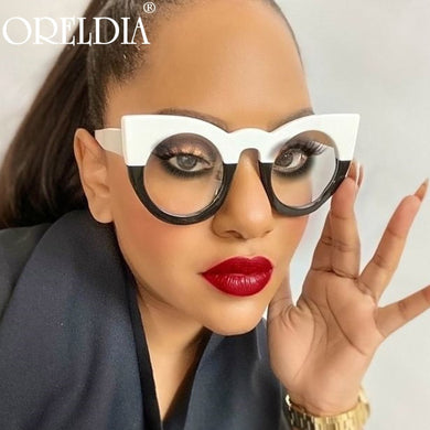 Cat Eye Prescription Glasses Women Men Clear Myopia Glasses Optical Eyeglasses Transparent Lens Spectacle Frame Unisex