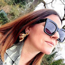 Load image into Gallery viewer, Cat Eye Sunglasses Women Brand Designer  Oversized Lady Summer Style Square Sun Glasses Female Rivet Shades UV400