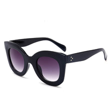 Load image into Gallery viewer, Cat Eye Sunglasses Women Brand Designer  Oversized Lady Summer Style Square Sun Glasses Female Rivet Shades UV400