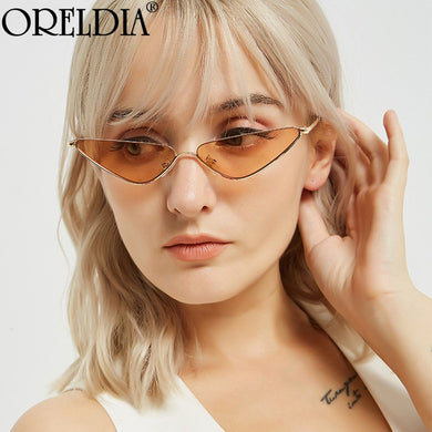 Cat Eye Sunglasses Women Cute Sexy Shades Eyeglasses  Metal Frame Sun Glasses Shades Ocean Color Eyewear UV400