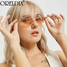 Load image into Gallery viewer, Cat Eye Sunglasses Women Cute Sexy Shades Eyeglasses  Metal Frame Sun Glasses Shades Ocean Color Eyewear UV400