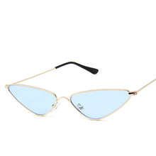 Load image into Gallery viewer, Cat Eye Sunglasses Women Cute Sexy Shades Eyeglasses  Metal Frame Sun Glasses Shades Ocean Color Eyewear UV400