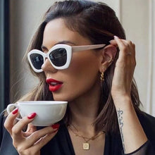 Load image into Gallery viewer, Cat Eye Sunglasses Women  Brand Designer Cateye Vintage Sun Glasses UV Ladies Retro Eyewear Female Oculos De Sol