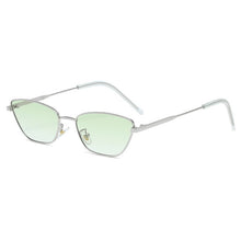 Carica l'immagine nel visualizzatore di Gallery, Cat Eye Occhiali da sole Donna Uomo 2023 Montatura in metallo Occhiali da sole Tonalità Occhiali da vista con lenti a specchio vintage Oculos de sol UV400
