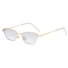 Carica l'immagine nel visualizzatore di Gallery, Cat Eye Occhiali da sole Donna Uomo 2023 Montatura in metallo Occhiali da sole Tonalità Occhiali da vista con lenti a specchio vintage Oculos de sol UV400