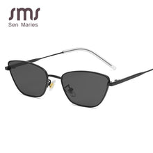 Carica l'immagine nel visualizzatore di Gallery, Cat Eye Occhiali da sole Donna Uomo 2023 Montatura in metallo Occhiali da sole Tonalità Occhiali da vista con lenti a specchio vintage Oculos de sol UV400