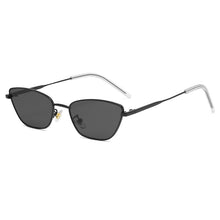 Carica l'immagine nel visualizzatore di Gallery, Cat Eye Occhiali da sole Donna Uomo 2023 Montatura in metallo Occhiali da sole Tonalità Occhiali da vista con lenti a specchio vintage Oculos de sol UV400