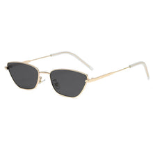 Carica l'immagine nel visualizzatore di Gallery, Cat Eye Occhiali da sole Donna Uomo 2023 Montatura in metallo Occhiali da sole Tonalità Occhiali da vista con lenti a specchio vintage Oculos de sol UV400