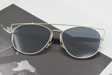 Load image into Gallery viewer, Cat Eye Sunglasses Women Men  Brand Irregular Sun Glasses Metal Hollow Man Shades Mirror Purple Pilot Glasses