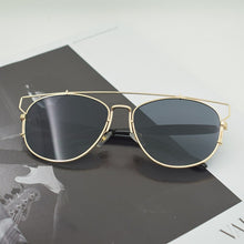Load image into Gallery viewer, Cat Eye Sunglasses Women Men  Brand Irregular Sun Glasses Metal Hollow Man Shades Mirror Purple Pilot Glasses