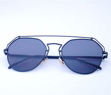 Load image into Gallery viewer, Cat Eye Sunglasses Women Men  Brand Irregular Sun Glasses Metal Hollow Man Shades Mirror Purple Pilot Glasses