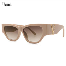 Load image into Gallery viewer, Cat Eye Sunglasses Women Retro  Designer Brand Black Sun Glasses With V UV400 Eyewear Shades