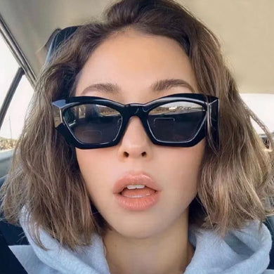 Cat Eye Sunglasses Women Vintage Black Irregular Designer Sun Glasses Female Candy Color Gradient Driver Oculos De Sol