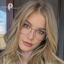Load image into Gallery viewer, Cat Eye Transparent Women Glasses TR90 Metal Frame Optical Prescription Glasses Prescription Myopia Glasses Frames