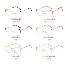 Load image into Gallery viewer, Cat Eye Transparent Women Glasses TR90 Metal Frame Optical Prescription Glasses Prescription Myopia Glasses Frames