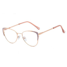 Load image into Gallery viewer, Cat Eye Transparent Women Glasses TR90 Metal Frame Optical Prescription Glasses Prescription Myopia Glasses Frames