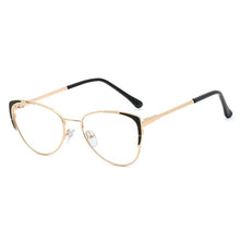 Load image into Gallery viewer, Cat Eye Transparent Women Glasses TR90 Metal Frame Optical Prescription Glasses Prescription Myopia Glasses Frames