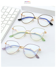 Load image into Gallery viewer, Cat Eye Ultralight Metal Glasses Frames Men Women Optical Vintage Anti Blue Light Computer Glasses Female Male Eyewear