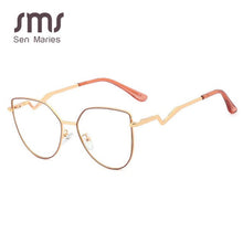 Load image into Gallery viewer, Cat Eye Ultralight Metal Glasses Frames Men Women Optical Vintage Anti Blue Light Computer Glasses Female Male Eyewear