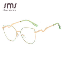 Load image into Gallery viewer, Cat Eye Ultralight Metal Glasses Frames Men Women Optical Vintage Anti Blue Light Computer Glasses Female Male Eyewear