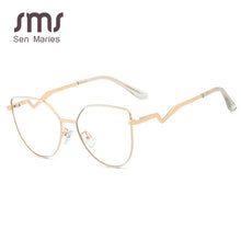 Load image into Gallery viewer, Cat Eye Ultralight Metal Glasses Frames Men Women Optical Vintage Anti Blue Light Computer Glasses Female Male Eyewear