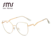Load image into Gallery viewer, Cat Eye Ultralight Metal Glasses Frames Men Women Optical Vintage Anti Blue Light Computer Glasses Female Male Eyewear