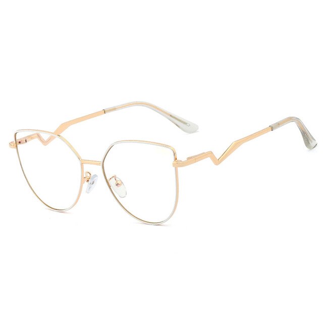 Cat Eye Ultralight Metal Glasses Frames Men Women Optical Vintage Anti Blue Light Computer Glasses Female Male Eyewear