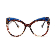 Carica l&#39;immagine nel visualizzatore di Gallery, Occhiali da vista da donna Cat Eye Occhiali da vista con lenti trasparenti Occhiali da vista da donna Occhiali da vista da uomo Anti-Blu-Ray
