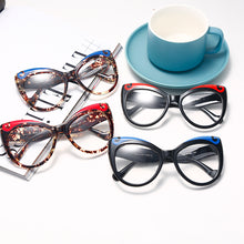 Load image into Gallery viewer, Cat Eye Women Glasses Frame Clear Lens Eyewear Female Optical Eyeglasses Frame Men Anti-Blu-Ray Goggle Eyeglasses