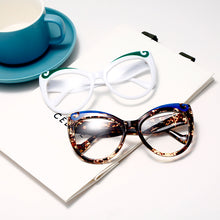 Load image into Gallery viewer, Cat Eye Women Glasses Frame Clear Lens Eyewear Female Optical Eyeglasses Frame Men Anti-Blu-Ray Goggle Eyeglasses