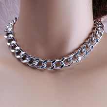 Load image into Gallery viewer, Fashion Chain Pearl Necklace For Women Baroque Pearl Metal Charm Pendants Necklaces Choker Snake Chain Jewelry Gold Silver Color