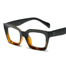 Load image into Gallery viewer, Champagne Square Glasses Women Brand Designer Transparent Lens Eyeglasses Vintage Frame Clear Eyewear