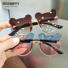 Load image into Gallery viewer, Children&#39;s Sunglasses Baby Anti-Radiation Sun Glasses Girl Boy Cute Cartoon Bear Anti-Glare Sunglasses Anniversary Gift