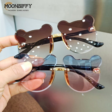 Children's Sunglasses Baby Anti-Radiation Sun Glasses Girl Boy Cute Cartoon Bear Anti-Glare Sunglasses Anniversary Gift